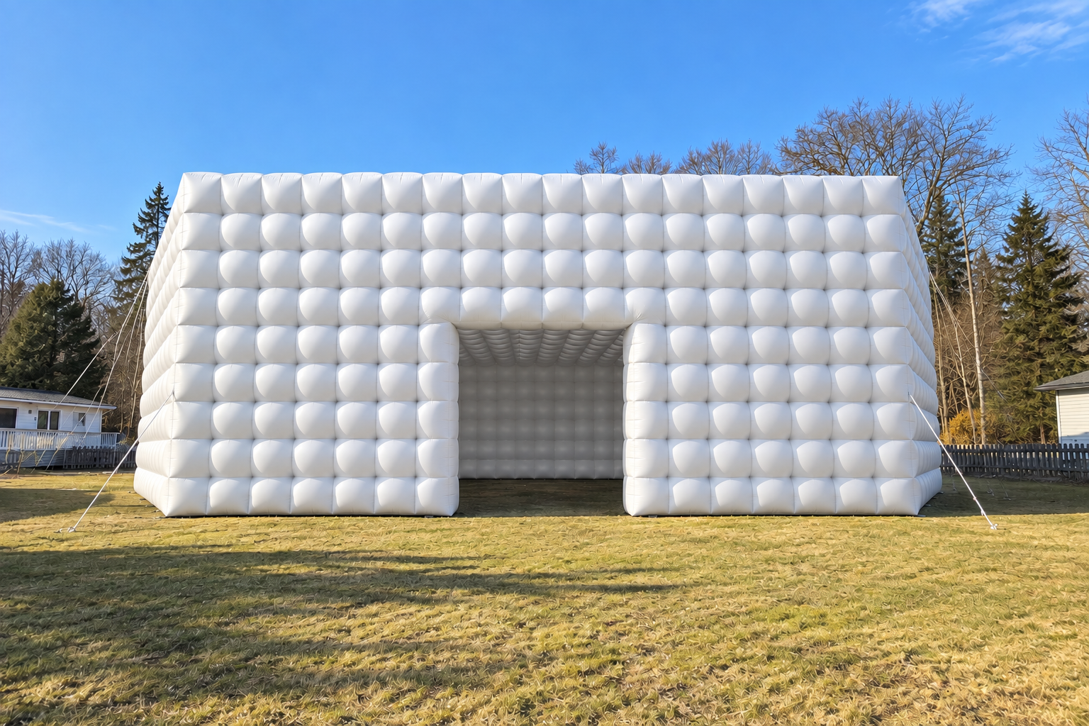 Vitt uppblåsbart partytält 10 × 10 × 5 m – uppblåsbart partytält 10 × 10 × 5 m